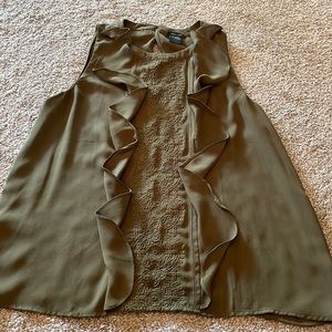 Olive Green Tank Blouse